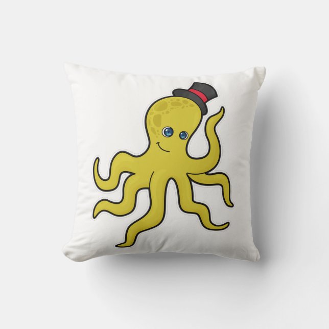 Octopus met Pet Kussen (Voorkant)