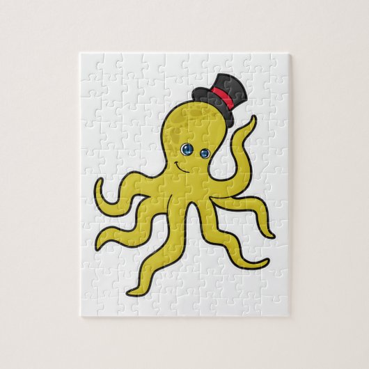 Octopus met Pet Legpuzzel (Verticaal)
