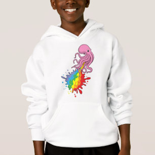 Octopus met regenboog