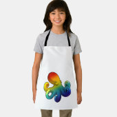 Octopus met regenboog schort (Insitu)