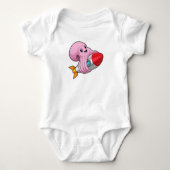 Octopus met Rocket Romper (Voorkant)