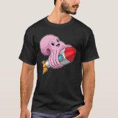 Octopus met Rocket T-shirt (Voorkant)