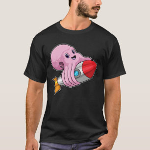 Octopus met Rocket T-shirt