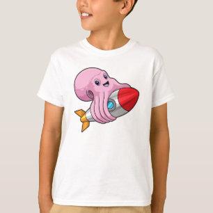 Octopus met Rocket T-shirt