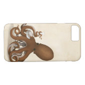 octopus met scheikunde kolf Steampunk Science Fan Case-Mate iPhone Case (Achterkant (Horizontaal))