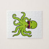 Octopus met zonnebril legpuzzel (Horizontaal)