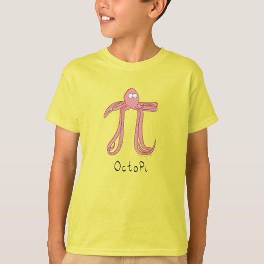 Octopus mignon Math Pi Day T-Shirt garçon (Devant)