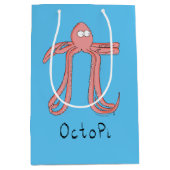 Octopus mignon Math Pi Jour de fête Sac cadeau (Devant)