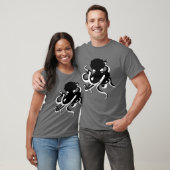 Octopus minimalistisch Nautical T-Shirt (Unisex)