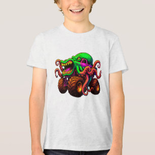 Octopus Monster Truck Tri-Blend Shirt