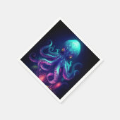 Octopus Mythische nautische onder het Zee Creature Servet (Hoek)