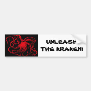 Octopus Nautical Steampunk  Kraken Monster Bumpersticker