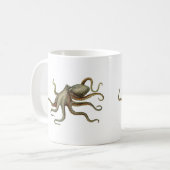  octopus nautisch Zee schepsel Koffiemok (Voorkant links)