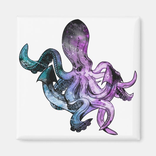 Octopus neon magneet (Voorkant)