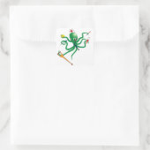 Octopus Nurse Square-Sticker Vierkante Sticker (Tas)