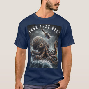 Octopus Oceaan Muzikant T-shirt