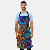 Octopus Ocean Zee Animal Persoonlijke naam Schort (Gedragen)