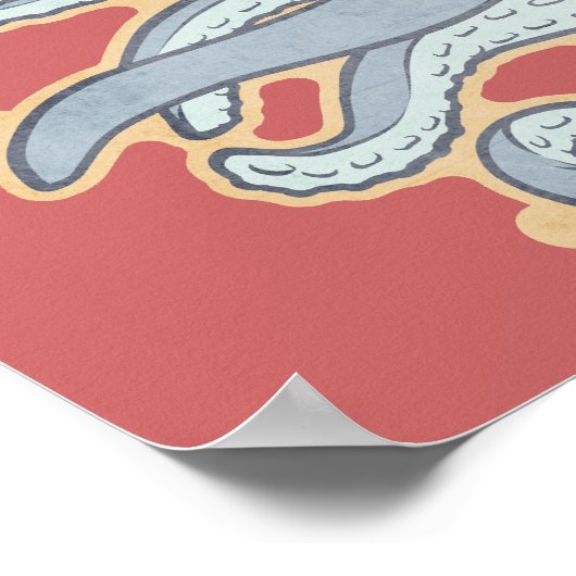  octopus olifant poster (Hoek)