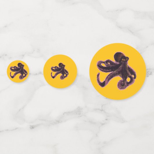 Octopus on balloon confetti (Achterkanten)