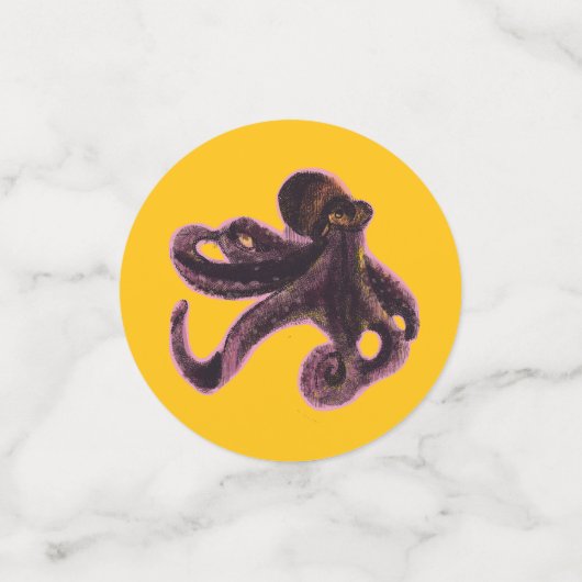 Octopus on balloon confetti (Kleine voorkant)