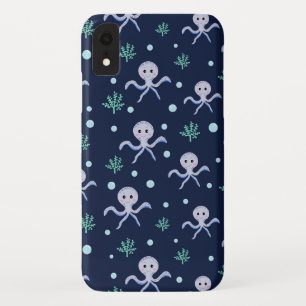 Octopus onder de zee kinderpatroon iPhone XR hoesje