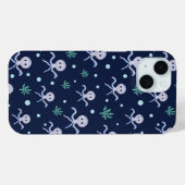 Octopus onder het zee kinder patroon Case-Mate iPhone case (Achterkant (horizontaal))