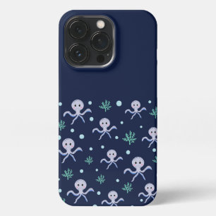 Octopus onder het zee kinder patroon iPhone 13 pro hoesje