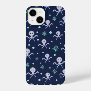 Octopus onder het zee kinder patroon iPhone 14 hoesje
