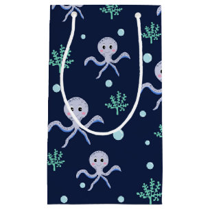 Octopus onder het zee kinder patroon klein cadeauzakje