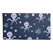 Octopus onder het zee kinder patroon kussensloop (Achterkant-Rechts)