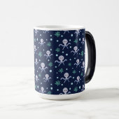 Octopus onder het zee kinder patroon magische mok (Voorkant rechts)