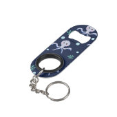 Octopus onder het zee kinder patroon mini flessenopener (Achterkant Gekanteld)