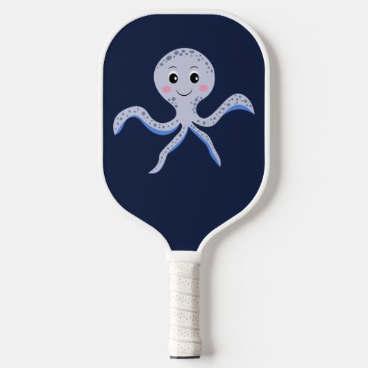 Octopus onder het zee kinder patroon pickleball paddle (Voorkant)