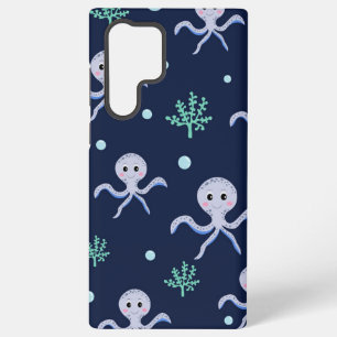 Octopus onder het zee kinder patroon samsung galaxy hoesje