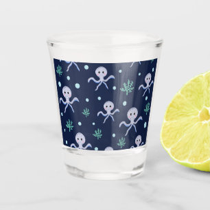 Octopus onder het zee kinder patroon shot glas