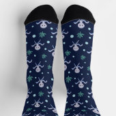 Octopus onder het zee kinder patroon sokken (Top)
