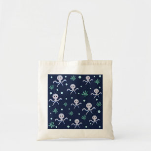 Octopus onder het zee kinder patroon tote bag