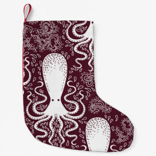 octopus: onderwaterpatroonpracht kleine kerstsok