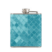 Octopus op Aqua Zee Glasmonogram Heupfles (Achterkant)