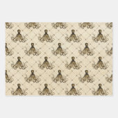  octopus op Cream Inpakpapier Vel (Voorkant 2)