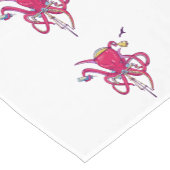 Octopus op een racefiets korte tafelloper (Hoek)