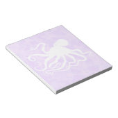 Octopus op Paars - 5,5 x 6 inch Notitieblok (Schuin)
