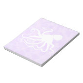 Octopus op Paars - 5,5 x 6 inch Notitieblok (Gedraaid)