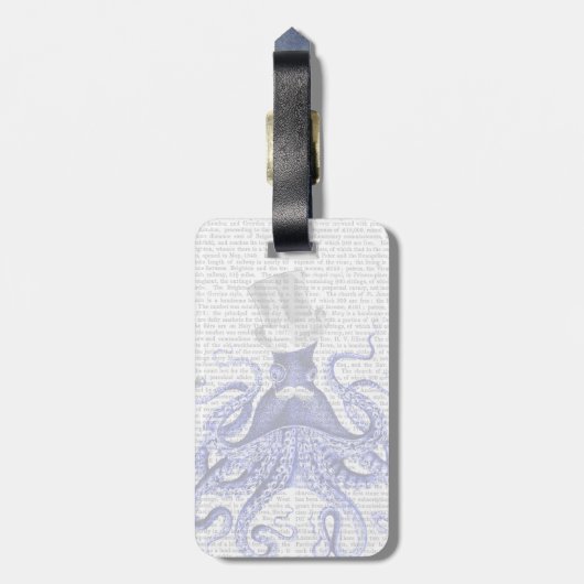 Octopus Over Town Bagagelabel (Achterkant verticaal)
