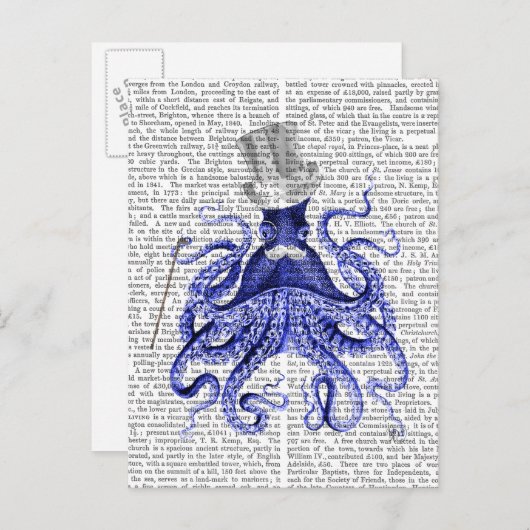 Octopus Over Town Briefkaart (Voorkant / Achterkant)