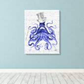 Octopus Over Town Canvas Afdruk (Insitu (Houten vloer))