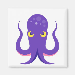 Octopus Paars Squid Magneet