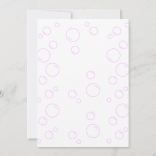 Octopus Paarse Zeepbel Kleurrijke Ballon Verjaarda Kaart (Achterkant)