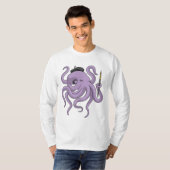 Octopus Painter Paint T-shirt (Voorkant volledig)