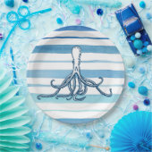 Octopus Papieren Bordje (Feest)